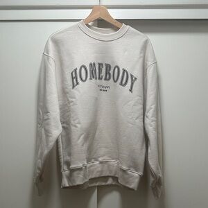 Vitruvi Homebody Cream Sweatshirt